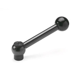 GN 6337.3 Verstellbare Kugelgriffe, mit Innengewinde, Stahl Form: N - Griff schräg