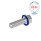 GN 1581 Schrauben, Edelstahl, niedriger Kopf, Hygienic Design Oberfläche: PL - poliert (Ra < 0,8 µm)
Werkstoff (Dichtring): H - HNBR