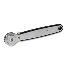 GN 318 Ratschenspanner, Edelstahl, mit Durchgangs- / Sackloch Form: A - Ratscheneinsatz mit Durchgangsloch<br />Einsatz: K
