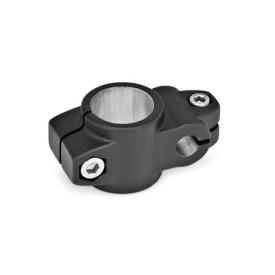 GN 133 Kreuz-Klemmverbinder, Aluminium Oberfläche: SW - schwarz, RAL 9005, strukturmatt