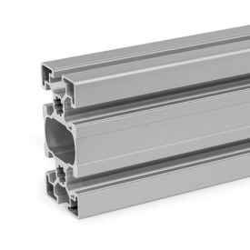 GN 10b Aluprofile, b-Baukasten, mit allseitig offenen Nuten, Profiltyp leicht Profilgröße: B-459010L<br />Oberfläche: N - eloxiert, naturfarben