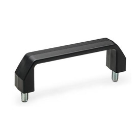 GN 528.4 Bügelgriffe, Kunststoff Farbe: SW - schwarz, RAL 9005, matt