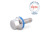 GN 1580 Schrauben, Edelstahl, Hygienic Design Oberfläche: MT - mattiert (Ra < 0,8 µm)
Werkstoff (Dichtring): E - EPDM