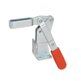 GN 812 Schnellspanner, Stahl, Spannhebel vertikal, mit Winkelfuß Form: AV - offener Spannarm, mit 2 Flankenscheiben