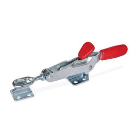 GN 850.2 Verschlussspanner, mit Verriegelung, für Zugspannung Form: TG - mit Zugachse, mit Gegenhalter, mit Zuganker mit Öse