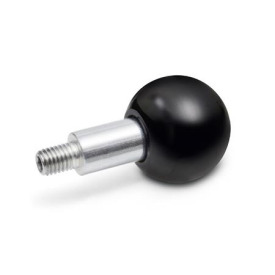 GN 319.2 Drehbare Kugelknöpfe Form: A - mit Gewindezapfen