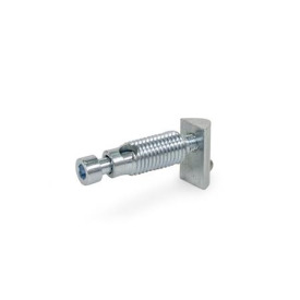 GN 23i Automatikverbinder, Stahl, für Aluprofile (i-Baukasten), rechtwinklige Verbindung 