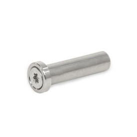GN 2342 Perni per montaggi, acciaio INOX Tipo: B - Con rondella piana<br />N° identificativo: 1 - Senza foro trasversale