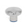 GN 5435 Sterngriffe, Edelstahl, Hygienic Design Oberfläche: MT - mattiert (Ra < 0,8 µm)
Werkstoff (Dichtring): F - FKM