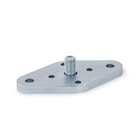 GN 1050.2 Flansche für Schnellverschluss-Kupplungen GN 1050 und Zapfen GN 1050.1 Kennzeichen: F - Festlager