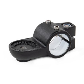 GN 278.1 Laschen-Verfahrschlitten, Aluminium d1: G - mit Gleiteinsatz<br />Form: IV - mit Innenverzahnung<br />Oberfläche: SW - schwarz, RAL 9005, strukturmatt