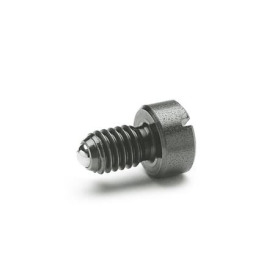 GN 815 Federnde Druckstücke mit Kugel, mit Bund, mit Schlitz, Stahl 