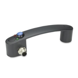 GN 628.4 Bügelgriffe, Kunststoff, mit Stecker Form: SL - Stecker seitlich, links