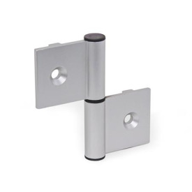 GN 2292 Scharniere, aushängbar, für Aluminiumprofile, mit Führungssteg Form: I - Scharnierflügel innenliegend<br />Kennzeichen: C - mit Senkbohrungen<br />l<sub>2</sub>: 82