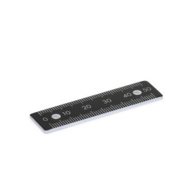 GN 711.2 Maßstäbe, Aluminium, mit Befestigungsbohrungen 