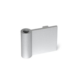 GN 2291 Scharnierflügel für Aluminiumprofile / Flächenelemente Form: IN - Scharnierflügel innenliegend, mit Führungssteg<br />Kennzeichen: A - ohne Bohrungen