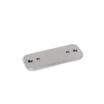 Gewindeplatten, Edelstahl, mit Innengweinde, für Mehrgelenkscharniere (Aluminium)