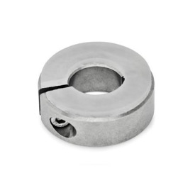 GN 7062.3 Anelli di bloccaggio con intaglio in acciaio INOX, con rondella di smorzamento 