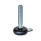 GN 32 Piedini di livellamento, lamiera di acciaio, con disco antiscivolo, con flangia di montaggio Tipo (base): A5 - Acciaio, rivestimento in plastica colore nero, fondo in gomma, colore nero
Versione (vite): U - Senza dado, esagono interno in alto e sede per chiave in basso
