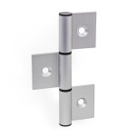 Scharniere, für Aluminiumprofile / Flächenelemente, dreiteilig