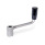 GN 369.5 Manovelle in acciaio INOX Tipo: N - con intaglio