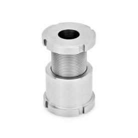 GN 350 Edelstahl-Ausgleich-Elemente, hohe Ausführung Werkstoff: NI - Edelstahl<br />Form: A - ohne Kontermutter
