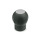 GN 675.1 Kugelgriffe, mit Abdeckkappe, Kunststoff, Softline Farbe der Abdeckung: DGR - grau, RAL 7035, matt