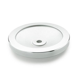 GN 321 Scheibenhandräder, blank, Radkranz poliert Bohrungskennzeichen: B - ohne Nabennut<br />Form: A - ohne Griff