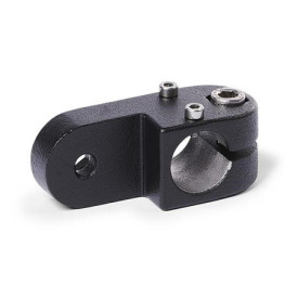 GN 273.1 Laschen-Verfahrschlitten, Aluminium d1: B - Bohrung<br />Oberfläche: SW - schwarz, RAL 9005, strukturmatt