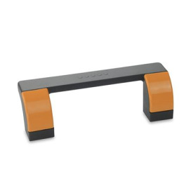GN 630.1 Bügelgriffe, Kunststoff Farbe der Abdeckkappen: DOR - orange, RAL 2004, glänzend