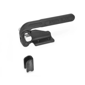 GN 852.1 Verschlussspanner, schwere Ausführung Form: T - mit Befestigungsbohrungen, ohne Zugbügel, mit Gegenhalter