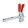 GN 810.4 Schnellspanner, Stahl, Spannhebel vertikal, mit Verriegelung, mit senkrechtem Fuß, mit verlängertem Spannarm Form: VL - Spannarm verlängert mit Langloch und 2 Flankenscheiben
