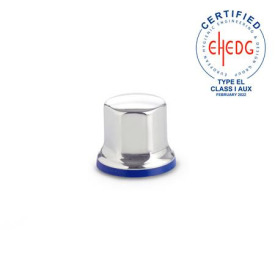 GN 1580 Muttern, Edelstahl, Hygienic Design Oberfläche: PL - poliert (Ra < 0,8 µm)<br />Werkstoff (Dichtring): H - H-NBR