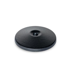 GN 37.1 Fußplatten, mit zentraler Befestigungsbohrung Form: A - ohne Gummiauflage