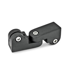 GN 285 Gelenk-Klemmverbinder, Aluminium Oberfläche: SW - schwarz, RAL 9005, strukturmatt