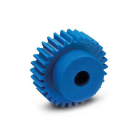 GN 7802 Stirnzahnräder, Kunststoff, Eingriffswinkel 20°, Modul 1 Farbe: VDB - visuell detektierbar<br />Zähnezahl z: ≤ 50