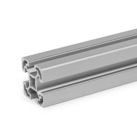 GN 10b Aluprofile, b-Baukasten, mit allseitig offenen Nuten, Profiltyp leicht Profilgröße: B-404010L<br />Oberfläche: N - eloxiert, naturfarben