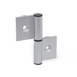 Scharniere, aushängbar, für Aluminiumprofile, mit Führungssteg