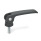 GN 927 Exzenterspanner mit Schraube, Hebel Zink-Druckguss Form: B - Kunststoff-Auflagescheibe ohne Stellmutter
Farbe: B - schwarz, RAL 9005