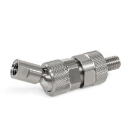 GN 782 Kugelgelenke, Edelstahl Werkstoff: NI - Edelstahl<br />Form: KI - Kugel mit Innengewinde<br />Kennziffer: 2 - Montageseite mit Schraube