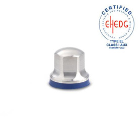 GN 1580 Muttern, Edelstahl, Hygienic Design Oberfläche: MT - mattiert (Ra < 0,8 µm)<br />Werkstoff (Dichtring): H - H-NBR