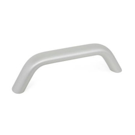 GN 565.3 Bügelgriffe, Aluminium Form: A - Montage von der Rückseite (Gewinde-Sackloch)<br />Oberfläche: EL - eloxiert, naturfarben