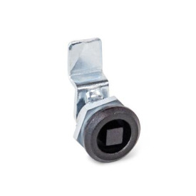 GN 115.1 Chiusure, tipo piccolo, collare corpo di contenimento colore nero, con e senza serratura Tipo: VK - Con albero quadro<br />Finitura (anello di arresto): SW - Nero, RAL 9005, finitura strutturata