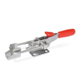 GN 851.3 Edelstahl-Verschlussspanner mit Verriegelung, für Zugspannung Form: T6 - mit Zugbügel, mit Gegenhalter<br />Werkstoff: A4 - Edelstahl