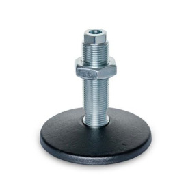 GN 37 Maschinenfüße, mit zentraler Befestigungsbohrung Form: C - mit O-Ring
