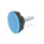 GN 636.4 Sterngriffschrauben, Kunststoff Farbe: DBL - blau, RAL 5024, matt