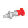 GN 817 Edelstahl-Rastbolzen mit rotem Knopf Werkstoff: NI - Edelstahl
Form: BK - ohne Rastsperre, mit Kontermutter
Farbe: RT - rot, RAL 3000, matt