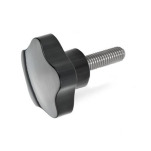 Sterngriffschrauben mit Edelstahl-Gewindestift, Duroplast