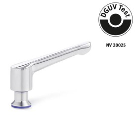 GN 305 Verstellbare Klemmhebel, mit Buchse, Edelstahl, Hygienic Design Werkstoff (Dichtring): H - H-NBR