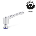 Verstellbare Klemmhebel, mit Buchse, Edelstahl, Hygienic Design